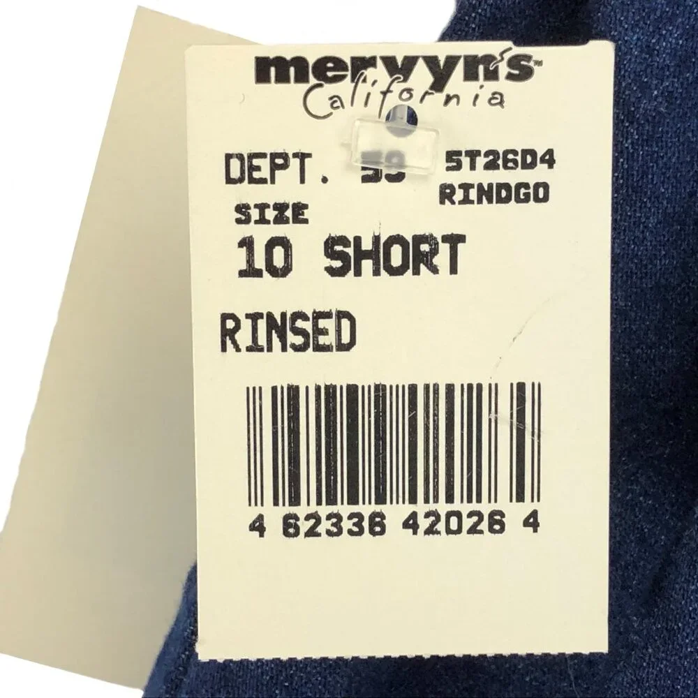 Cascade Blues Vintage Elastic Waist 100% Cotton Denim Jeans Size 10 Short NOS - Picture 11 of 11